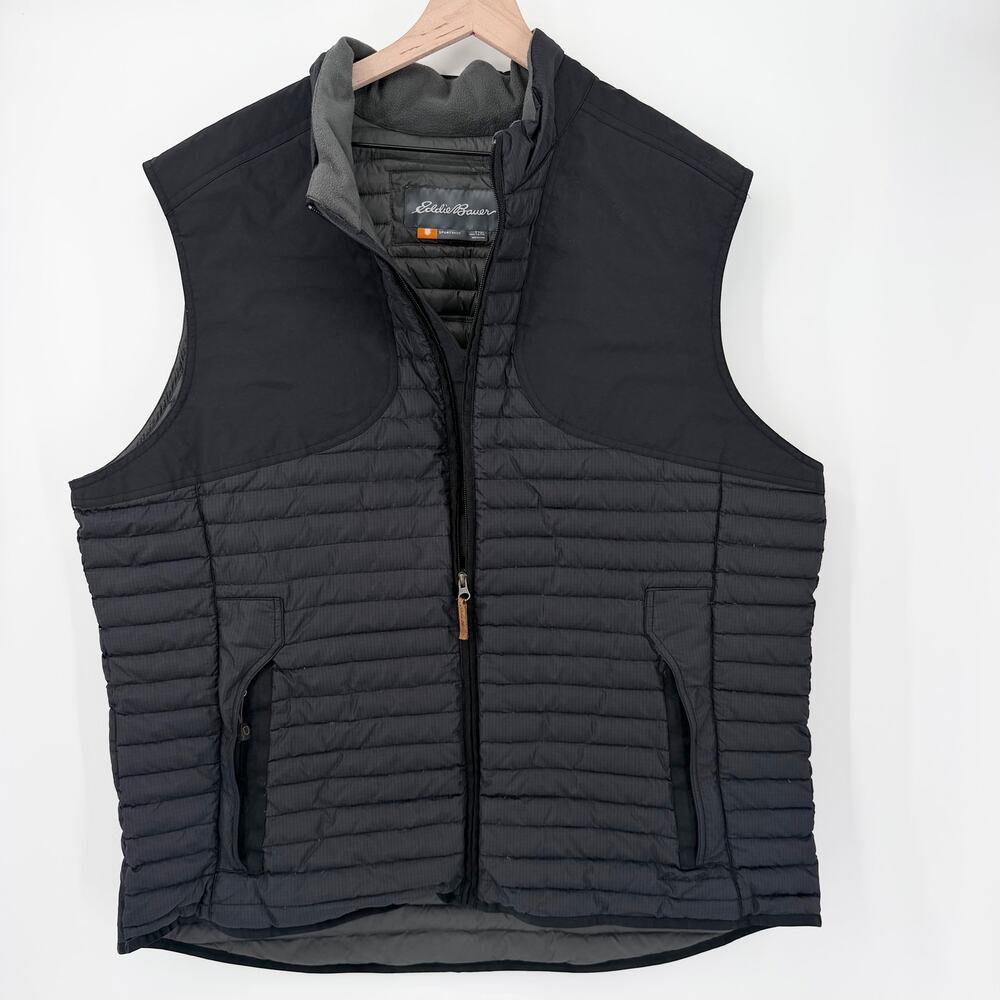 Eddie Bauer Sport Shop StormDown Vest Men's 2XLT Black Camping Hiking Hunting